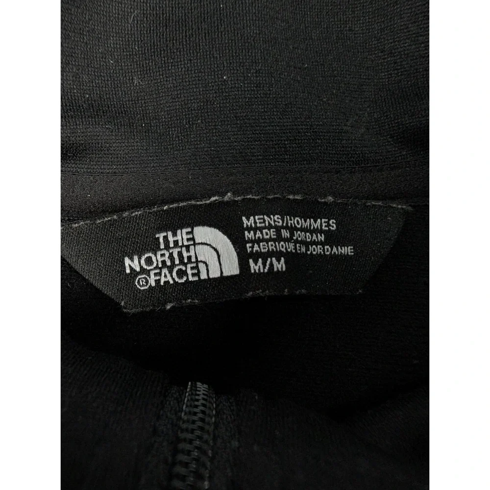 North Face Denali 1/4 Zip Pullover Men's M Gray/Black Sweatshirt Lightweight